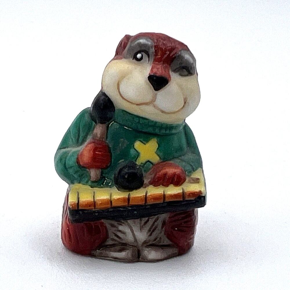 Vtg Franklin Mint Animal Alphabet X Figurine Richard Walz Xerus Xavier Xylophone